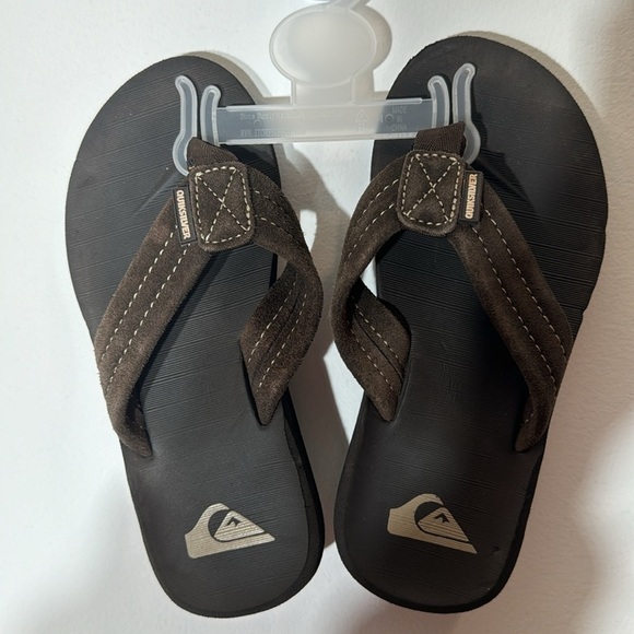 Quicksilver Carver Suede Brown Boys Sandals Size 2 - Picture 3 of 5